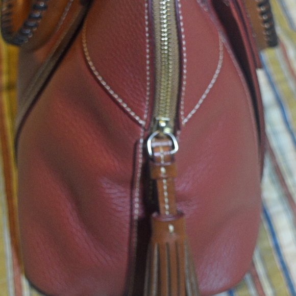 Dooney & Bourke Aubrey Satchel Terra Cotta Purse Bag - Picture 4 of 12